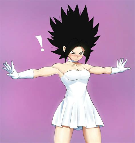 Things grow more complicated when a certain pair of female Saiyans from Universe 7 arrive requesting assistance to become Super Saiyan Blue, but instead wind up joining the fun. Caulifla gets caught with an erection and needs Kale’s help. Caulifla rewards Kale for growing stronger during the tournament.